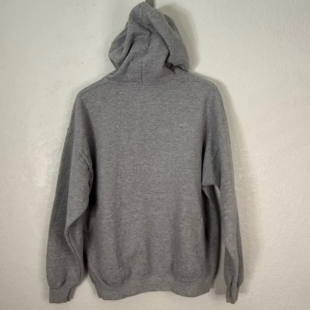 Travis Scott Cactus Jack Running Wild Varsity Hoodie Gray Streetwear Casual - Picture 6 of 7